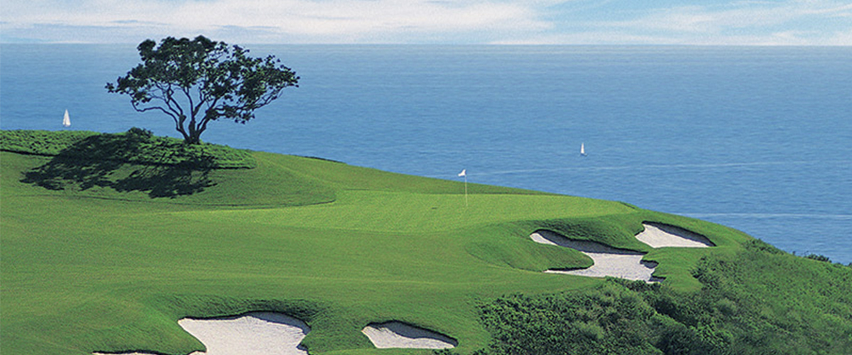 golf course by the water